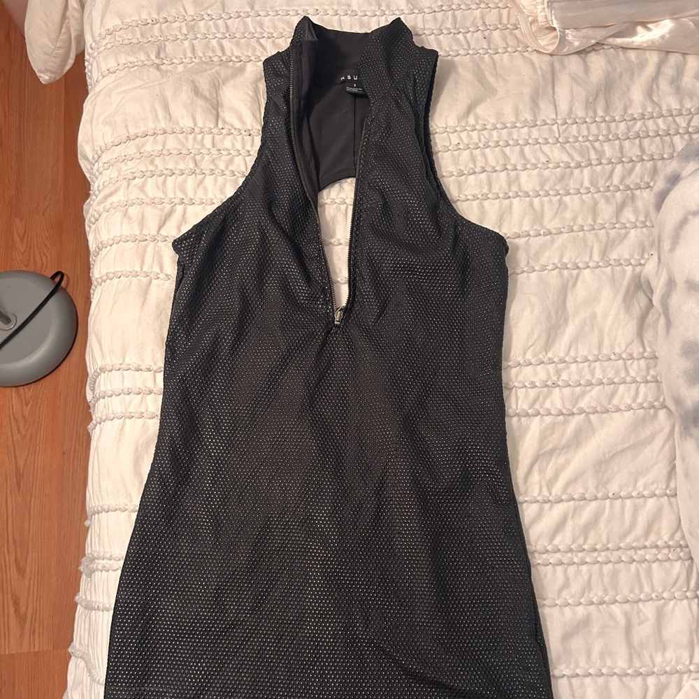 Ksubi black opened dress